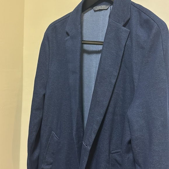 Zara Navy Over Coat US Men M - Picture 4 of 5